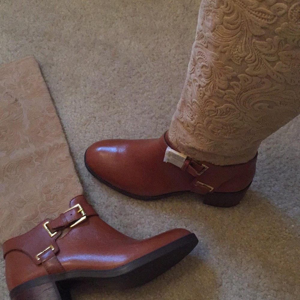 Ralph Lauren Tooled sueded and smooth Leather.